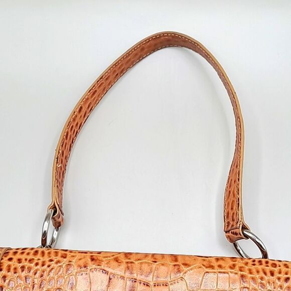 Antonio Melani Orangey Tan & Brown Faux Crocodile Bag - Picture 10 of 10